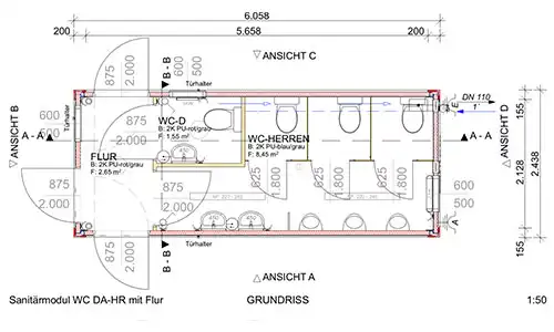 Sanitärcontainer mieten