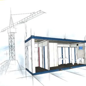 Bürocontainer mieten Bürocontainer kaufen Mietcontainer Sanitärcontainer mieten Sanitärcontainer kaufen - mobile Duschen - Baustelle Container