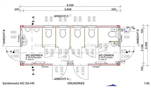 Sanitärcontainer mieten